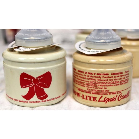 VTG 90s Snow-Lites Lamplight Set 6 Vtg Early 2000s Paper Bag Christmas Holiday - Picture 5 of 9